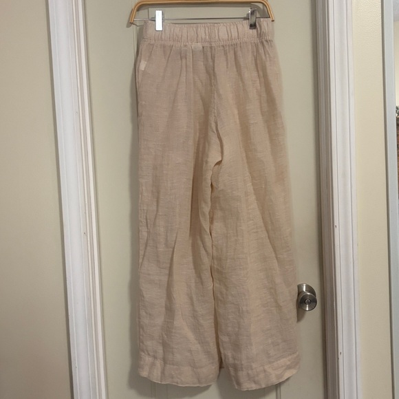 Cynthia Rowley Light Beige Linen Pants Size S - Picture 2 of 6